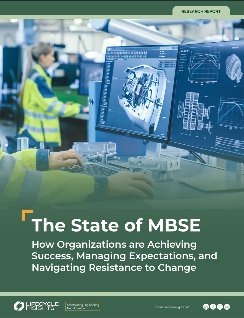 The State of MBSE report cover - How Organizations are Achieving Success, Managing Expectations, and Navigating Resistance to Change